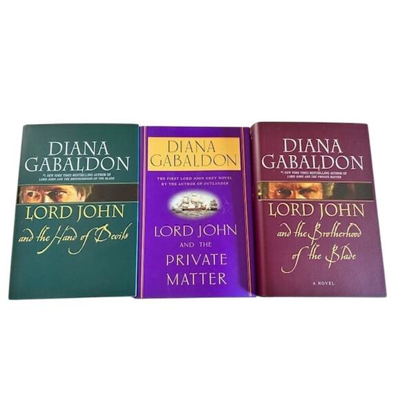 Diana Gabaldon – Lord John Series Lot of 3 – Hardcover – Excellent Condition - Picture 1 of 7